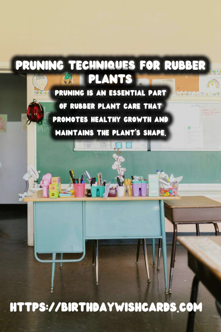 Easy Care Guide for Rubber Plants: Pruning Techniques and Tips