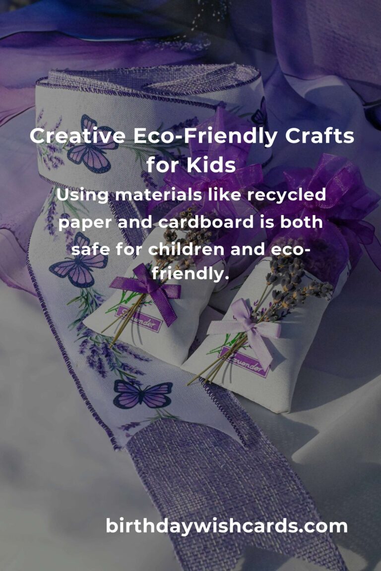 Eco-Friendly DIY Crafts for Kids' Parties: Creative and Sustainable Fun