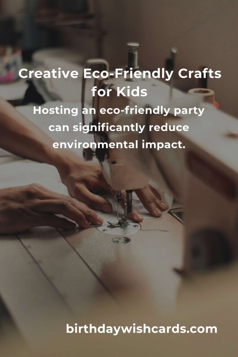 Eco-Friendly DIY Crafts for Kids' Parties: Creative and Sustainable Fun
