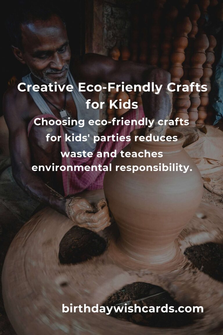 Eco-Friendly DIY Crafts for Kids' Parties: Creative and Sustainable Fun