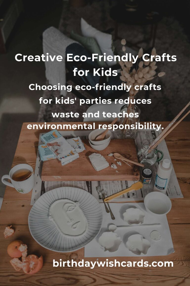 Eco-Friendly DIY Crafts for Kids' Parties: Creative and Sustainable Fun
