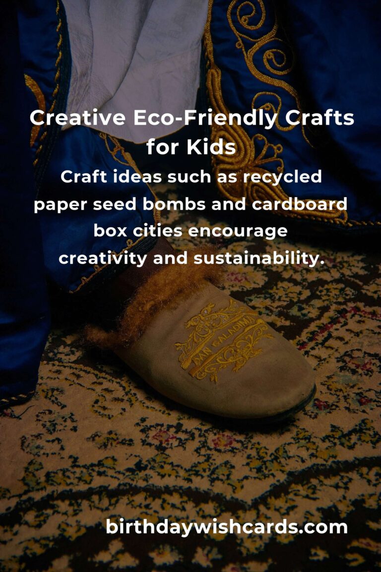 Eco-Friendly DIY Crafts for Kids' Parties: Creative and Sustainable Fun