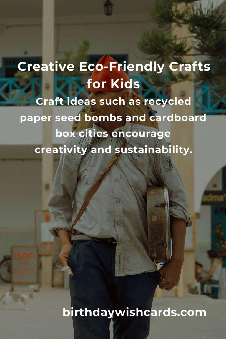 Eco-Friendly DIY Crafts for Kids' Parties: Creative and Sustainable Fun