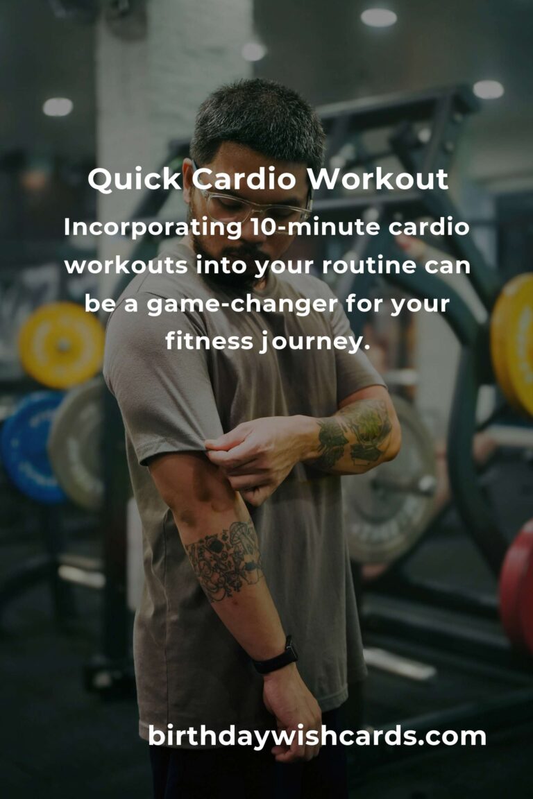 Effective 10-Minute Cardio Workouts for Quick Fitness
