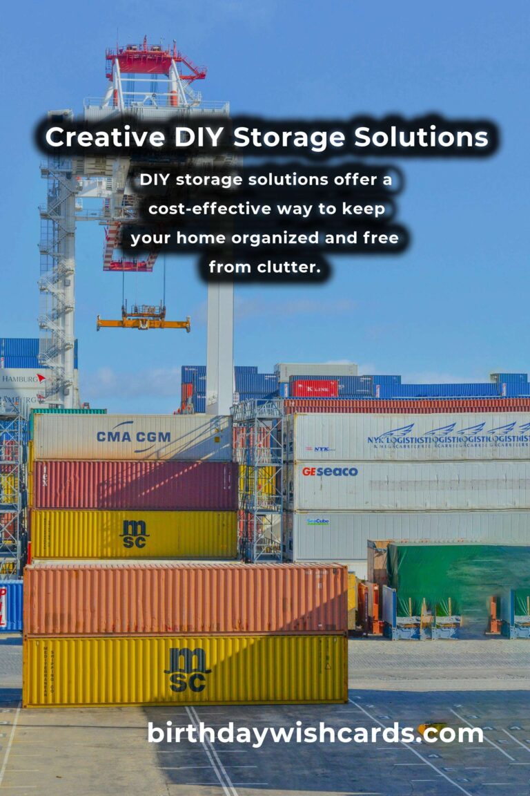 Effective DIY Storage Solutions for a Clutter-Free Home