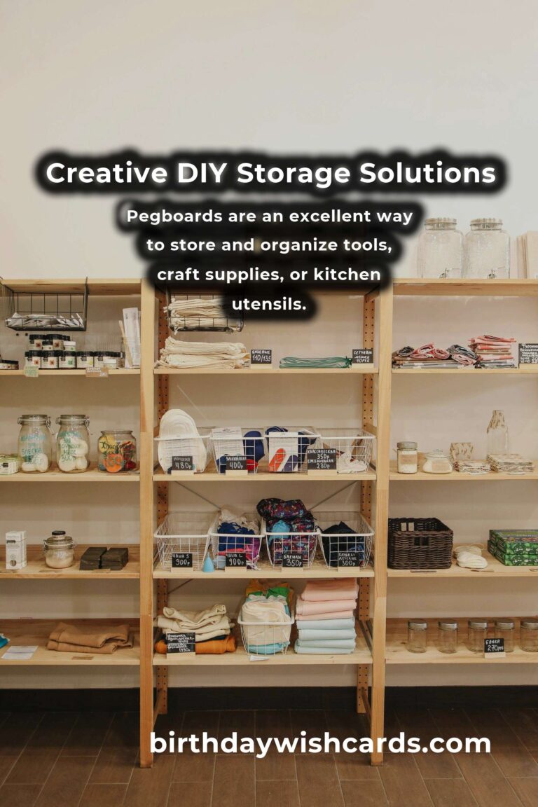Effective DIY Storage Solutions for a Clutter-Free Home