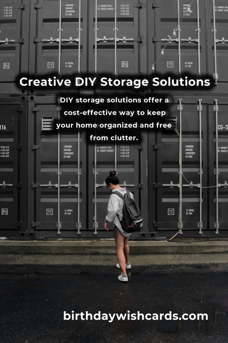 Effective DIY Storage Solutions for a Clutter-Free Home
