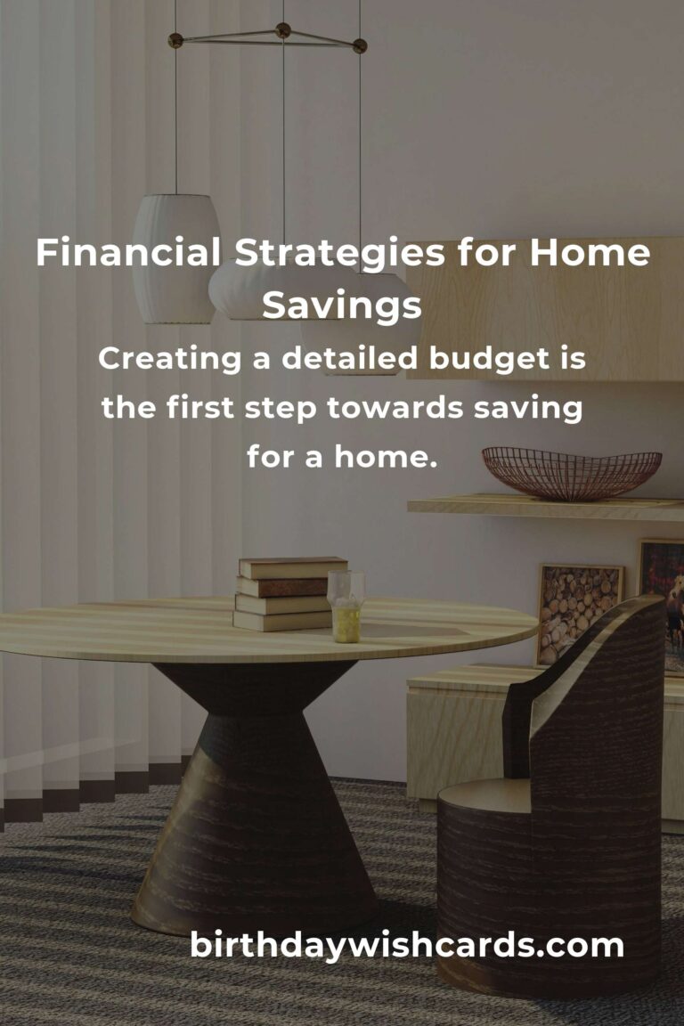 Effective Financial Strategies to Save for a Home