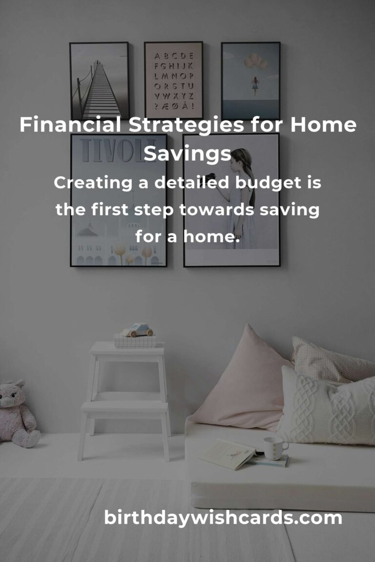 Effective Financial Strategies to Save for a Home