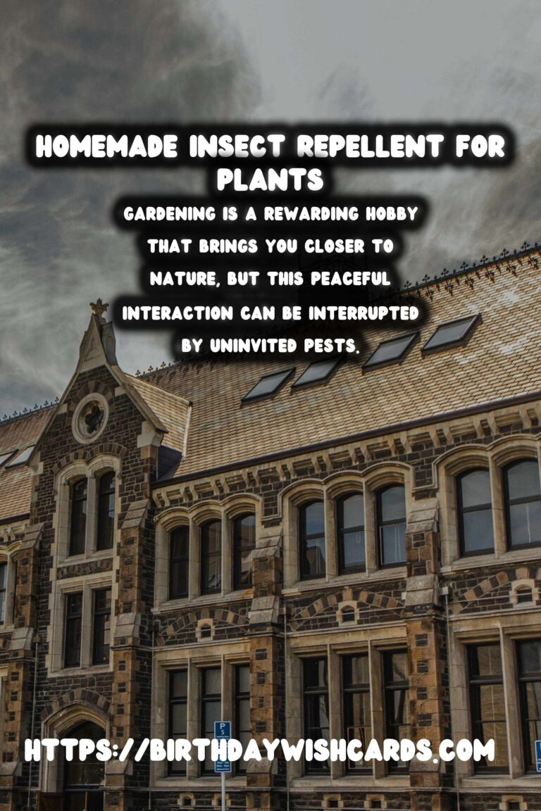Effective Home-Made Insect Repellents for Thriving Garden Plants