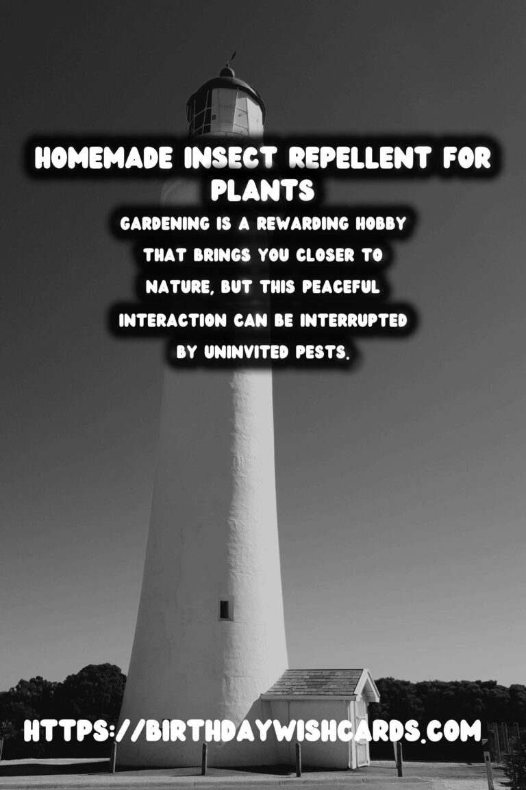 Effective Home-Made Insect Repellents for Thriving Garden Plants