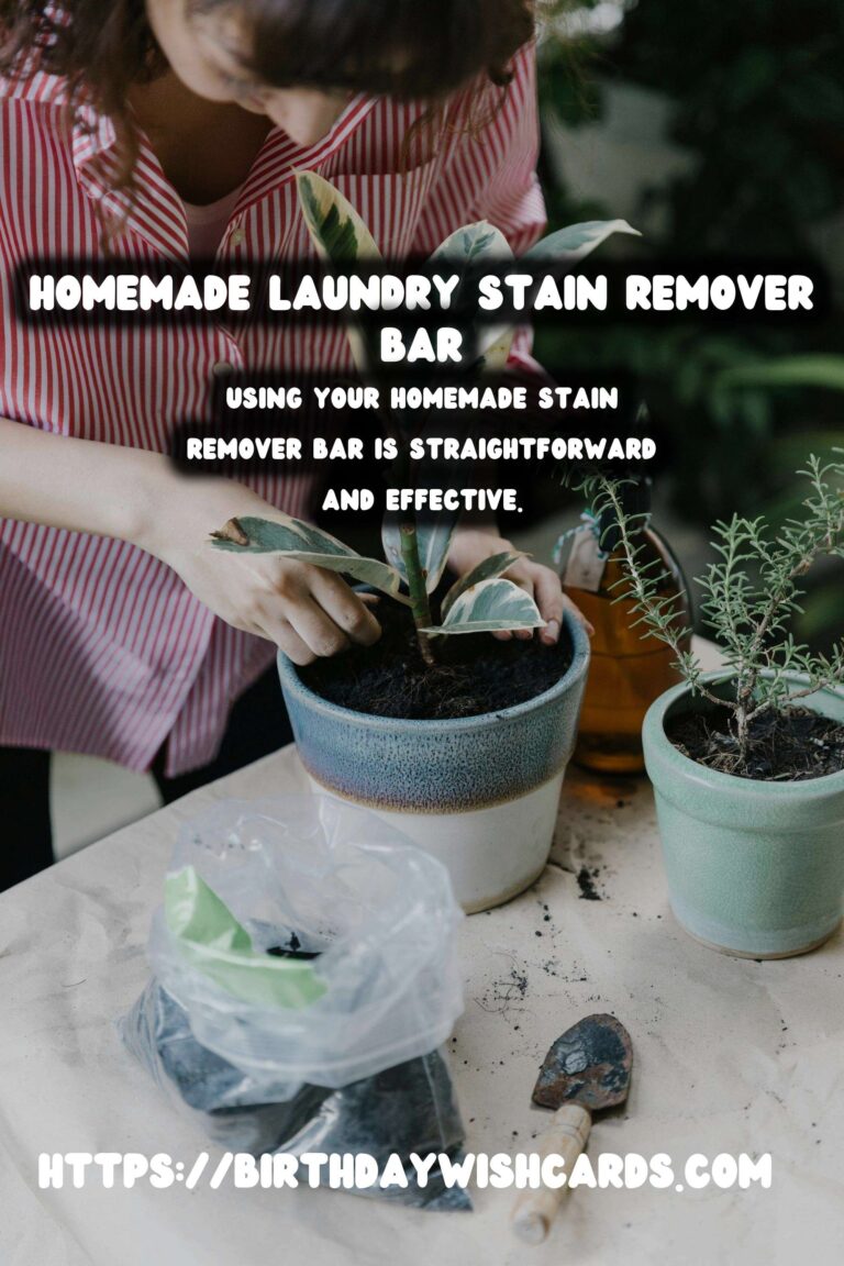Effective Homemade Laundry Stain Remover Bar Recipe
