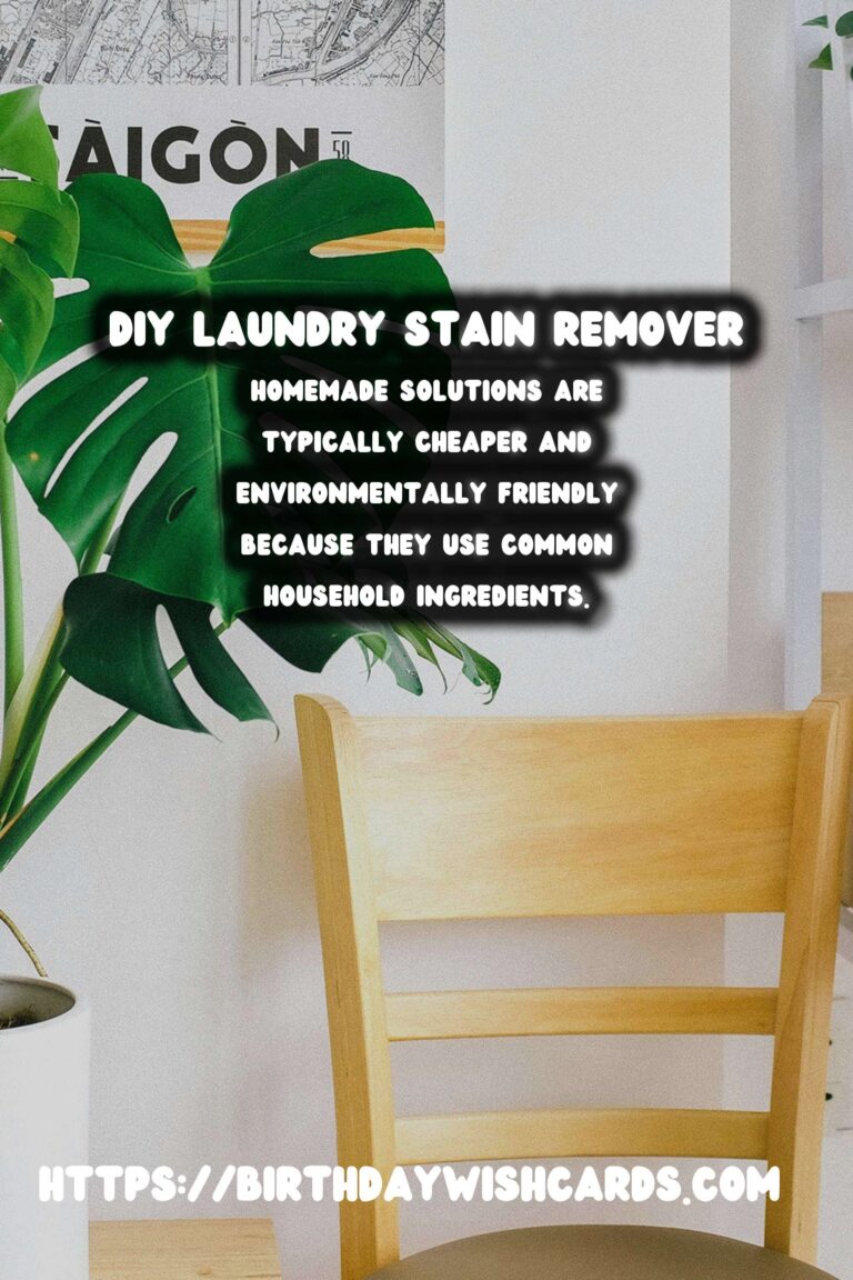 Effective Homemade Laundry Stain Remover Spray Guide