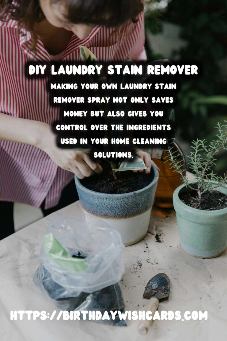Effective Homemade Laundry Stain Remover Spray Guide