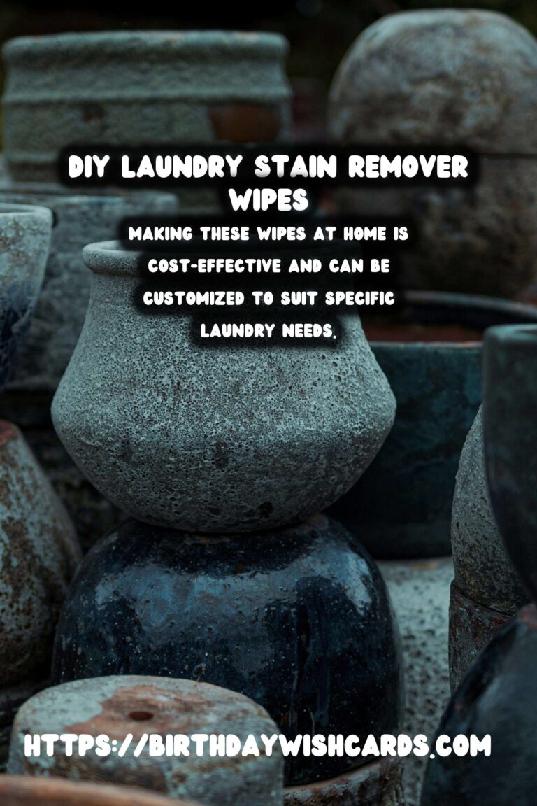 Effective Homemade Laundry Stain Remover Wipes
