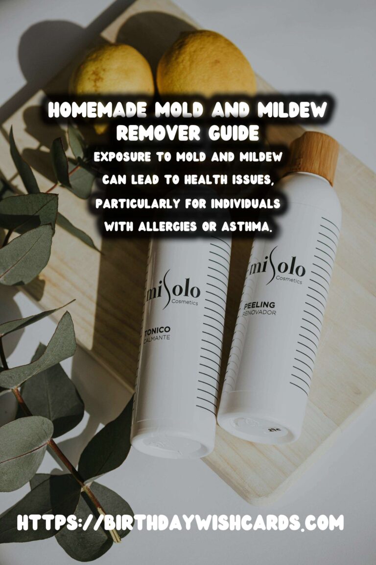 Effective Homemade Natural Mold & Mildew Remover
