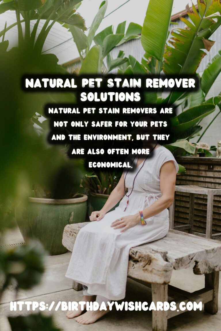 Effective Homemade Natural Pet Stain Remover Solutions