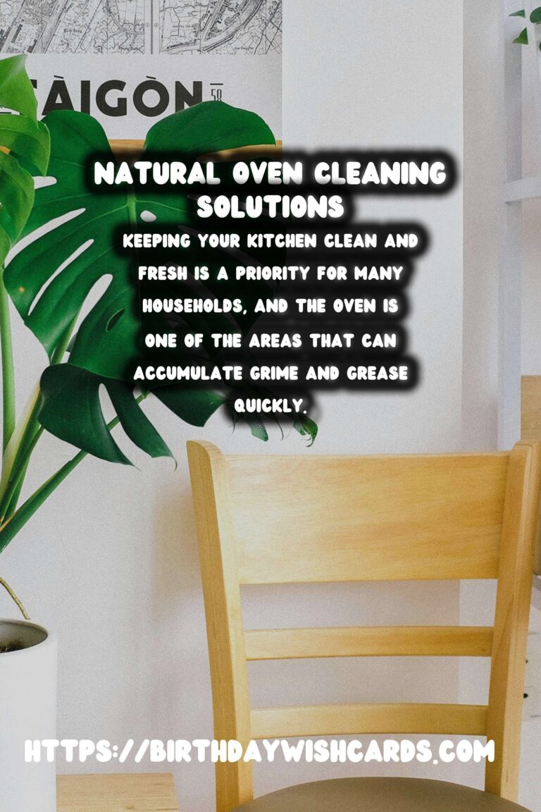 Effective Homemade Oven Cleaner: Natural Solutions for a Sparkling Kitchen