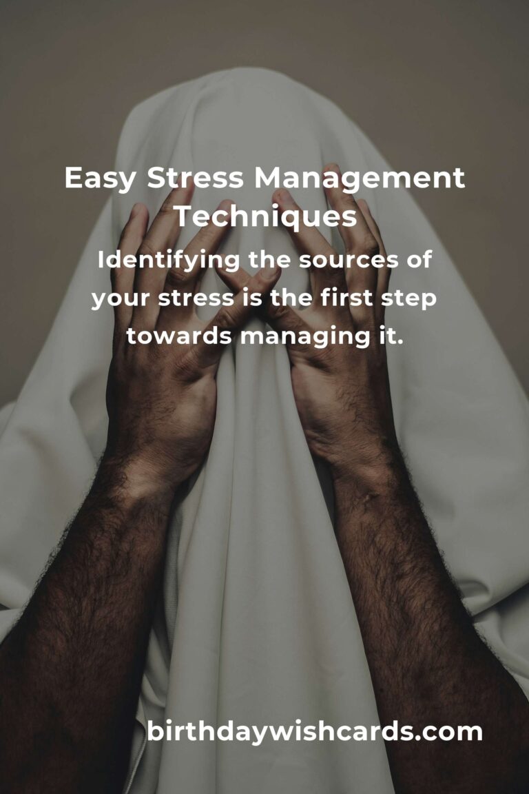 Effective Techniques for Easy Stress Management