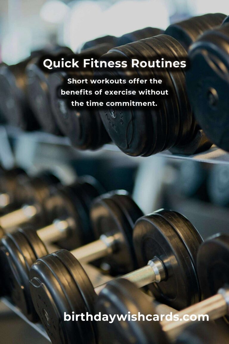 Efficient 10-Minute Fitness Routines for Busy Days