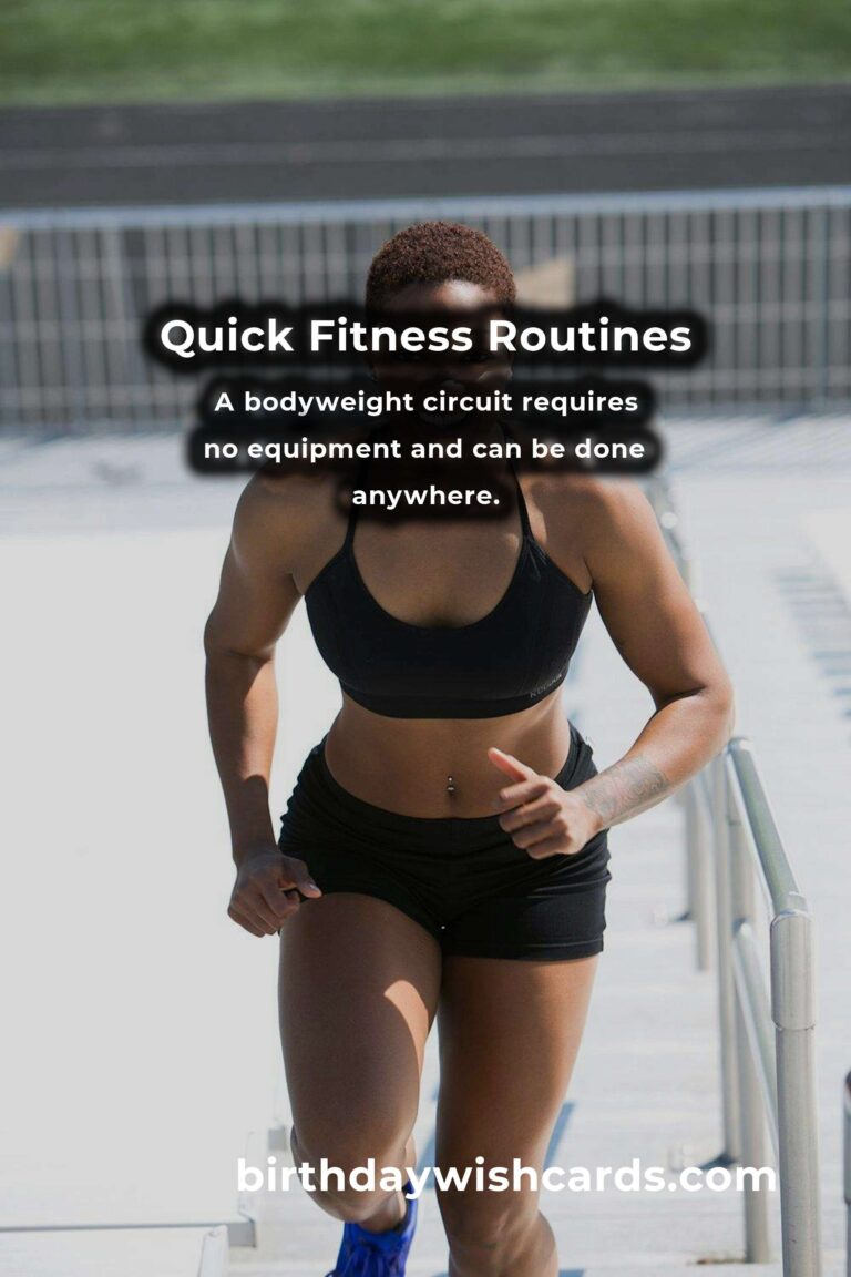 Efficient 10-Minute Fitness Routines for Busy Days