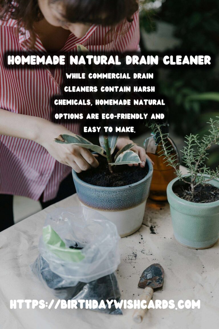 Efficient Homemade Natural Drain Cleaner: A Sustainable Solution for Clogged Drains