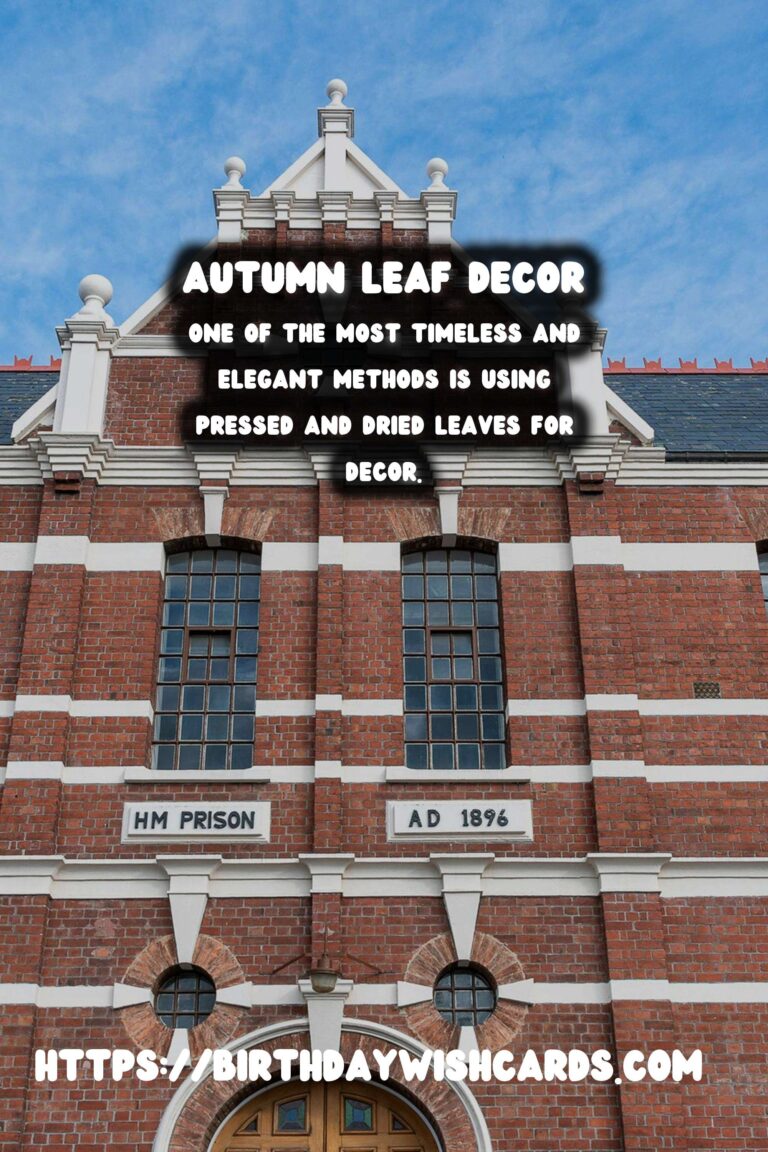 Embrace the Beauty of Autumn with Pressed & Dried Leaf Decor