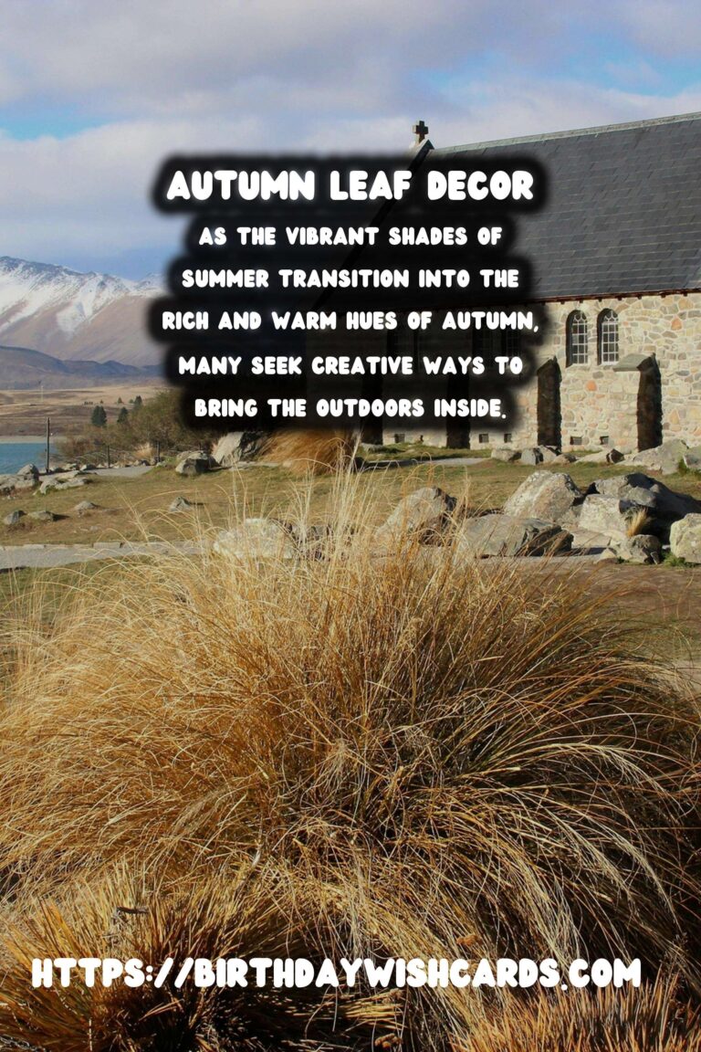 Embrace the Beauty of Autumn with Pressed & Dried Leaf Decor