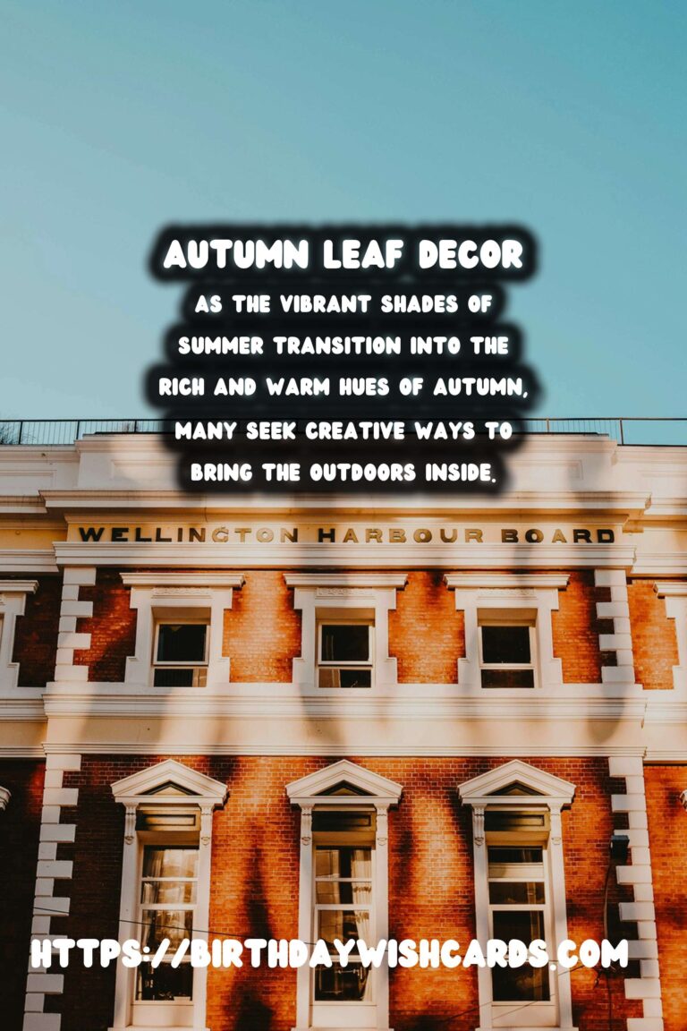 Embrace the Beauty of Autumn with Pressed & Dried Leaf Decor