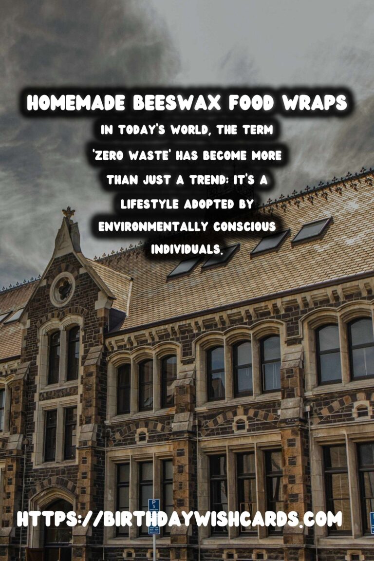 Embracing Sustainability: How to Make Homemade Beeswax Food Wraps for Zero Waste Living