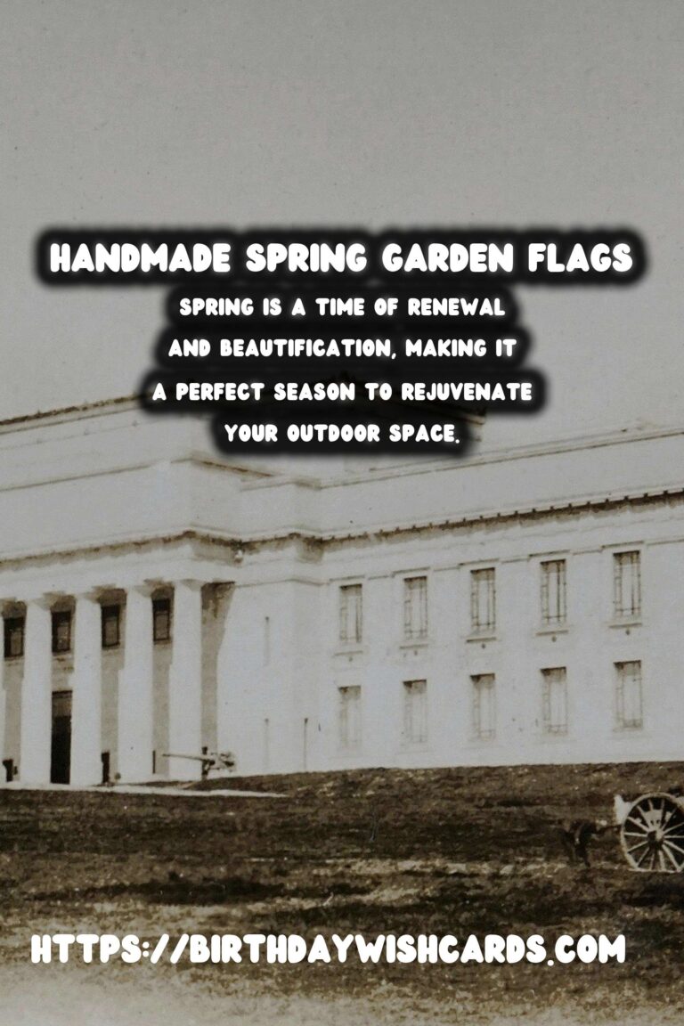 Enhance Your Outdoor Space with Handmade Spring Garden Flags