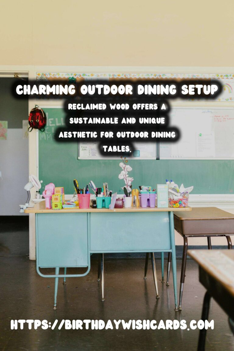 Enhance Your Patio with a Summer Outdoor Dining Table Made from Reclaimed Wood