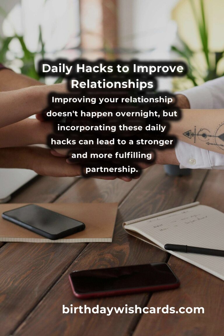 Enhance Your Relationship with These Daily Hacks