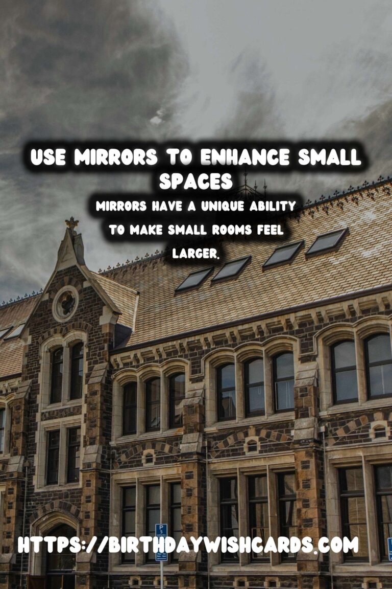 Enhance Your Small Space: Decorating with Mirrors