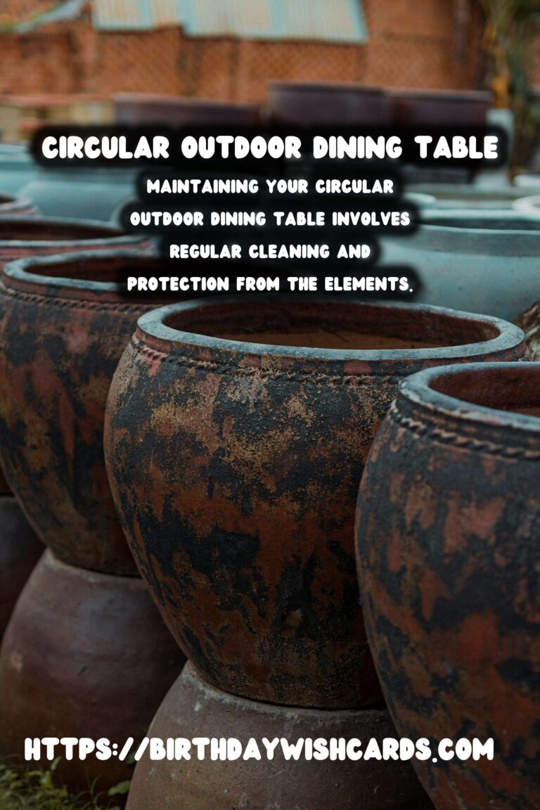 Enhance Your Space with a Circular Summer Outdoor Dining Table