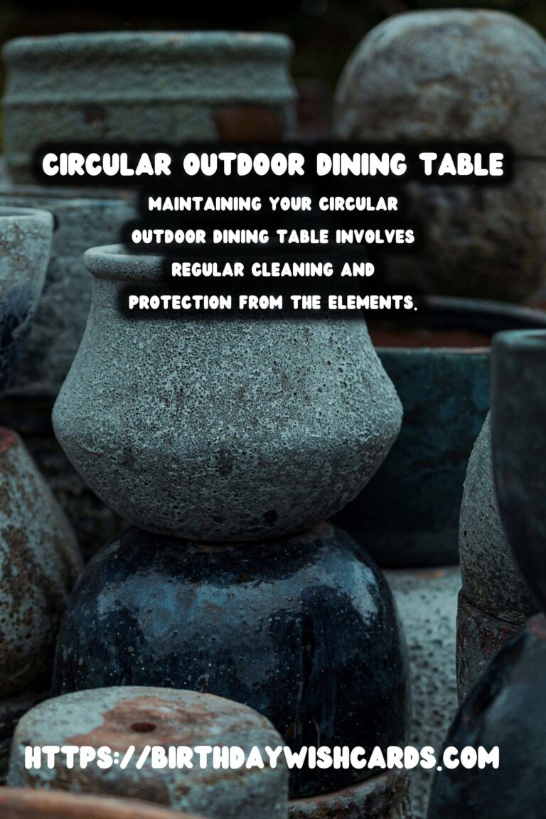 Enhance Your Space with a Circular Summer Outdoor Dining Table