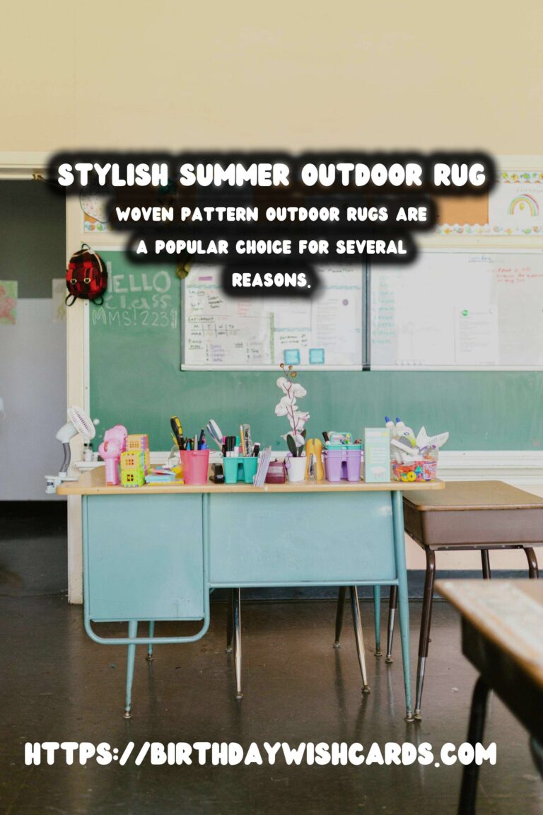Enhance Your Space with a Summer Outdoor Rug: Woven Pattern