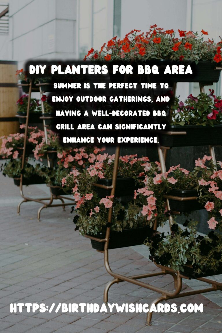 Enhance Your Summer BBQ Grill Area with DIY Planters