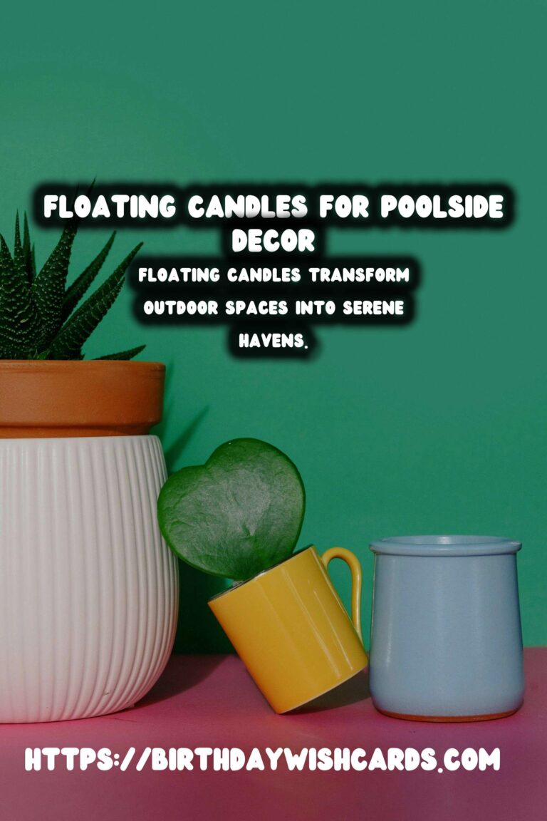 Enhance Your Summer Poolside Decor with Floating Candles