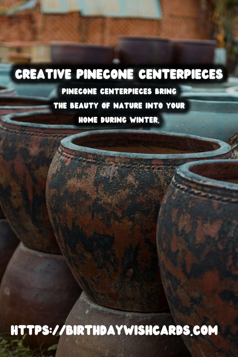 Enhance Your Winter Decor with Stunning Pinecone Centerpieces