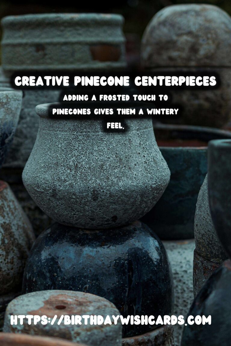 Enhance Your Winter Decor with Stunning Pinecone Centerpieces