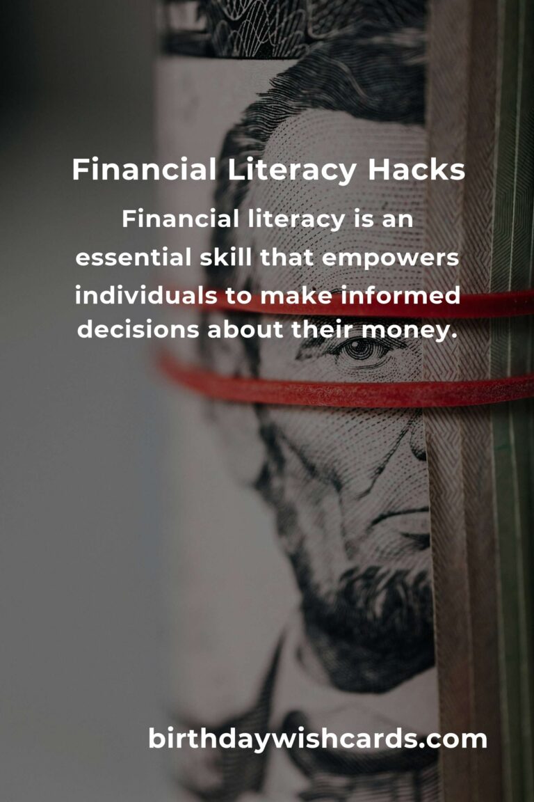 Essential Financial Literacy Lessons and Hacks for Success