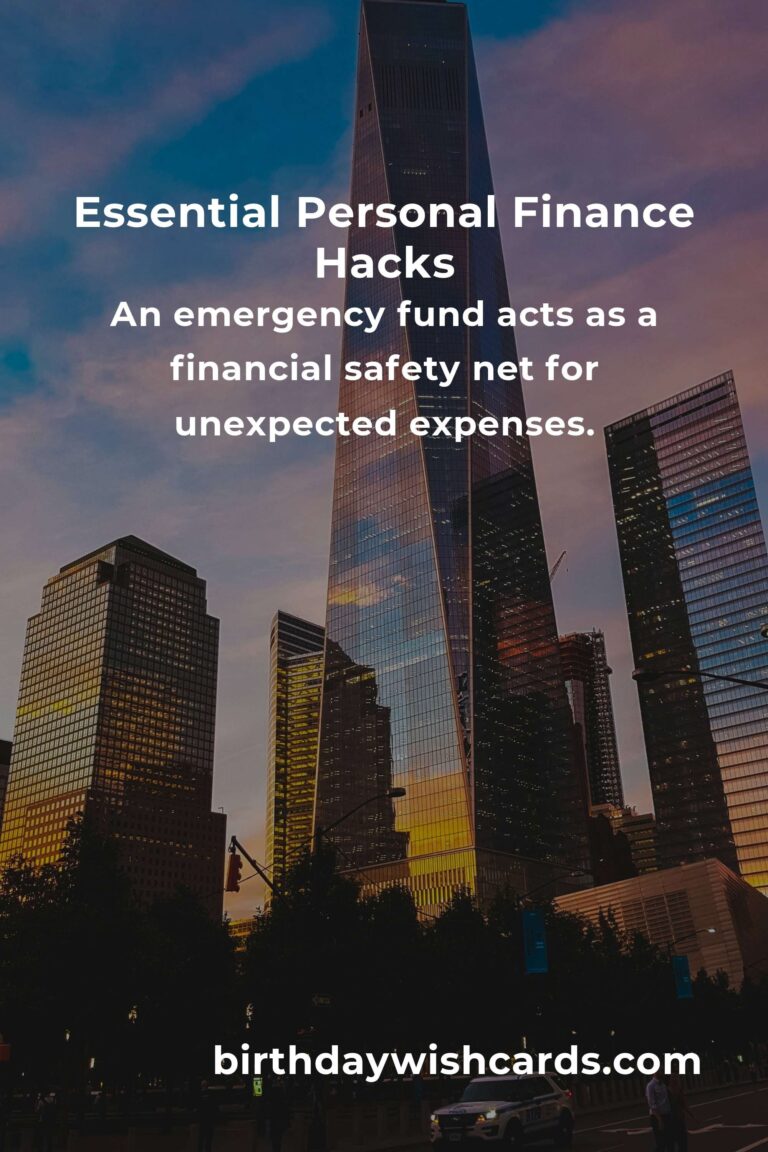 Essential Hacks for Personal Finance Management