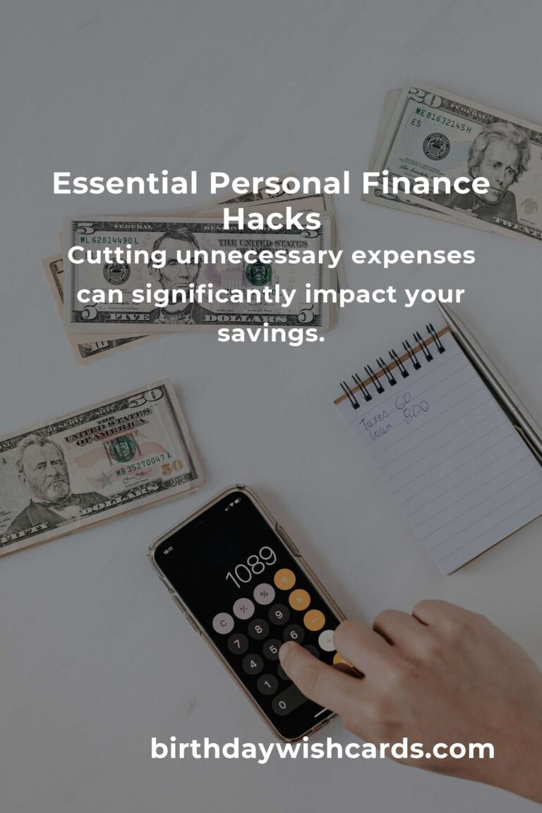 Essential Hacks for Personal Finance Management