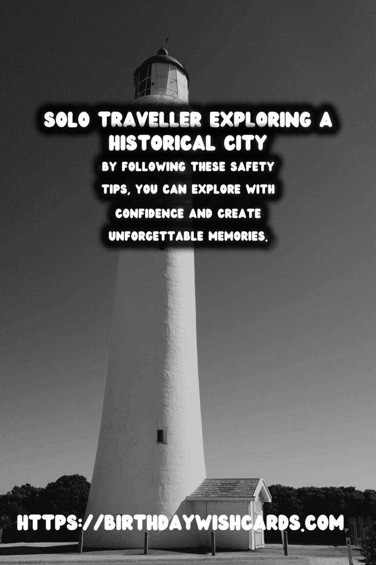 Essential Safety Tips for Solo Travelers Exploring Historical Cities at Night