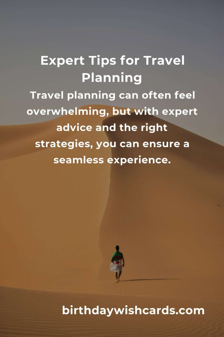 Expert Advice for Seamless Travel Planning