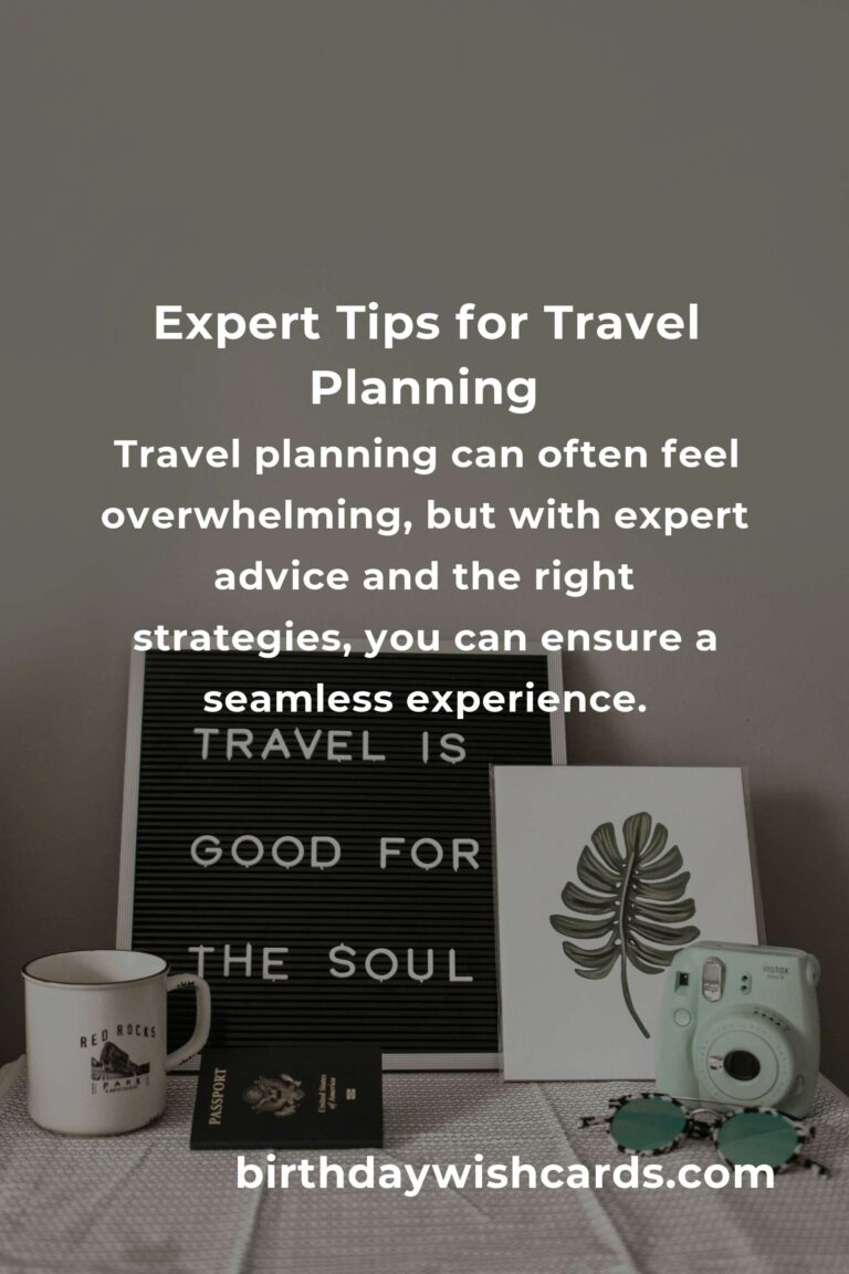 Expert Advice for Seamless Travel Planning