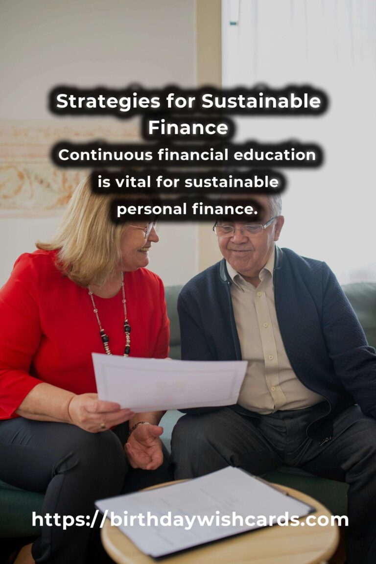 Expert Advice for Sustainable Personal Finance