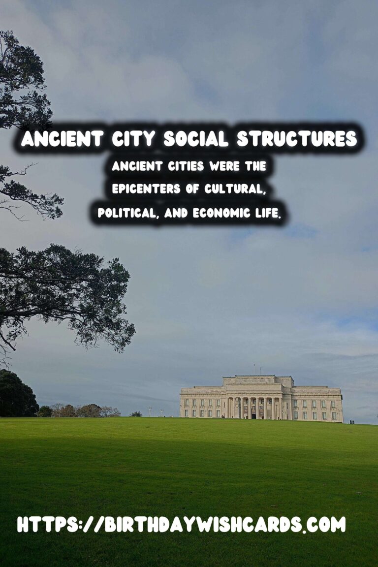 Exploring Ancient Cities: Unveiling Their Social Structures