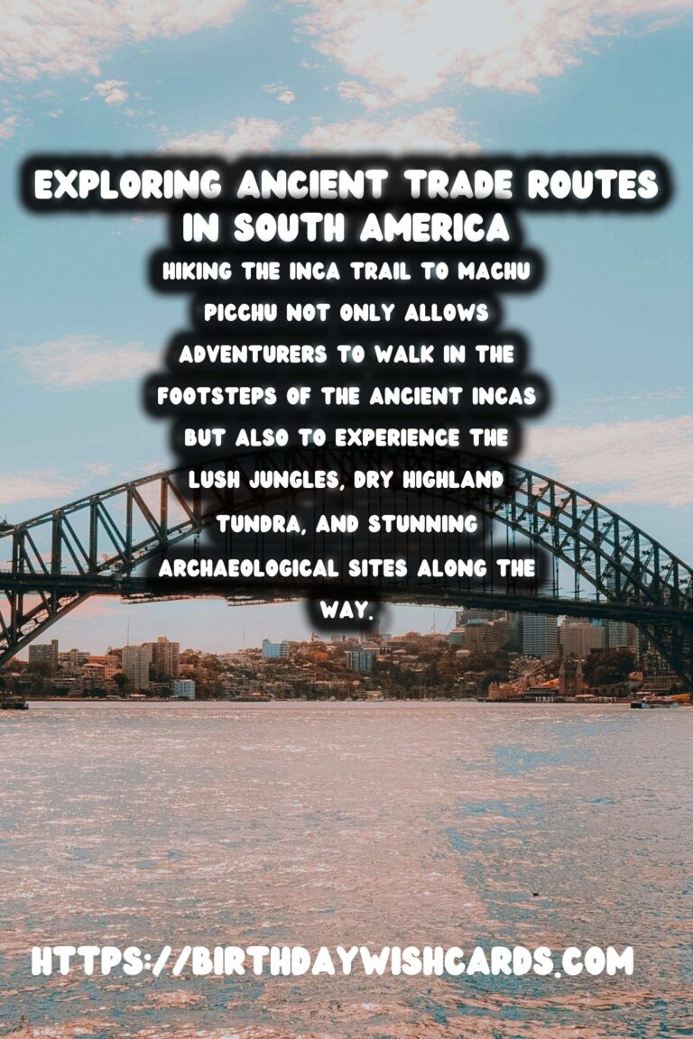 Exploring Ancient Trade Routes on Foot: A Hike Through South America's Historical Paths